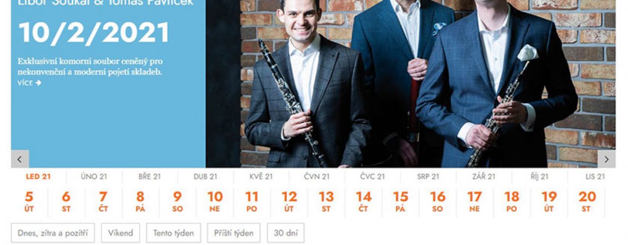 Vytvořili jsme nový web pro Dům hudby Plzeň včetně kalendáře akcí Vytvořili jsme nový web pro Dům hudby Plzeň včetně kalendáře akcí