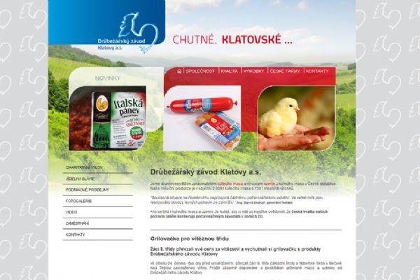 Drůbežářský závod Klatovy a.s. má nový web Drůbežářský závod Klatovy a.s. má nový web